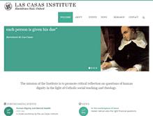 Tablet Screenshot of lascasasinstitute.org